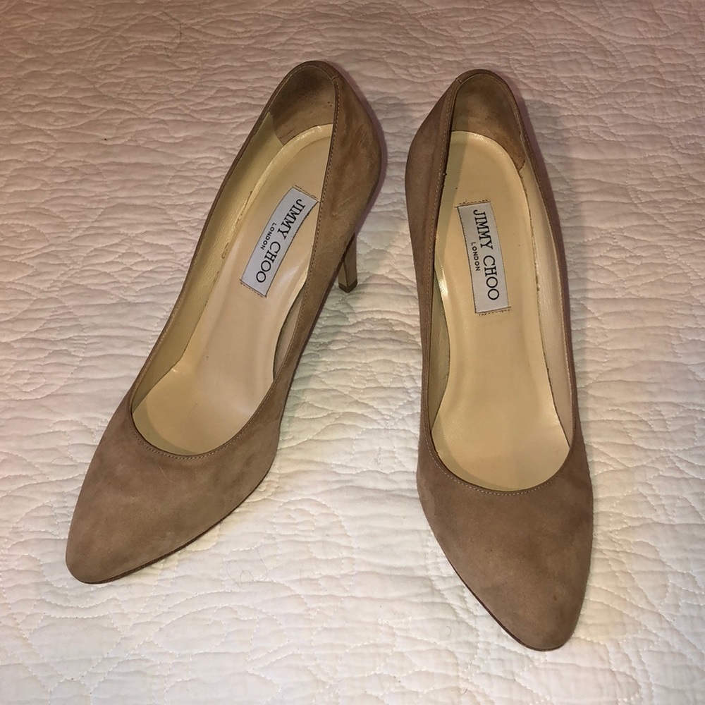 Jimmy Choo Suede Pumps, Size 9.5 🎉🎊